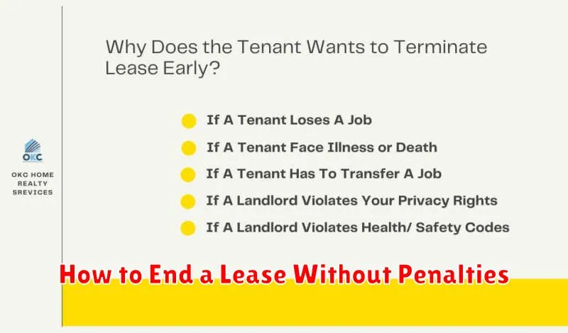 How to End a Lease Without Penalties