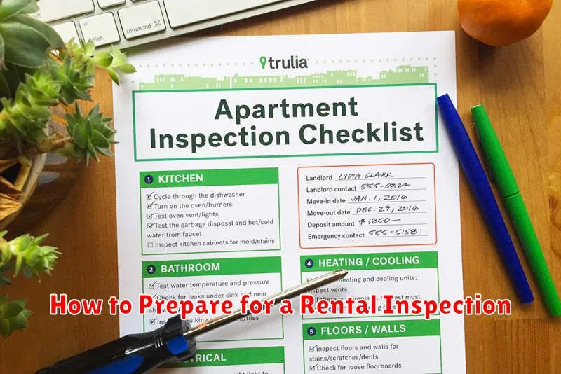 How to Prepare for a Rental Inspection