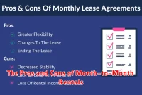 The Pros and Cons of Month-to-Month Rentals